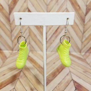 Fashion Doll Boots Earrings - Light Green